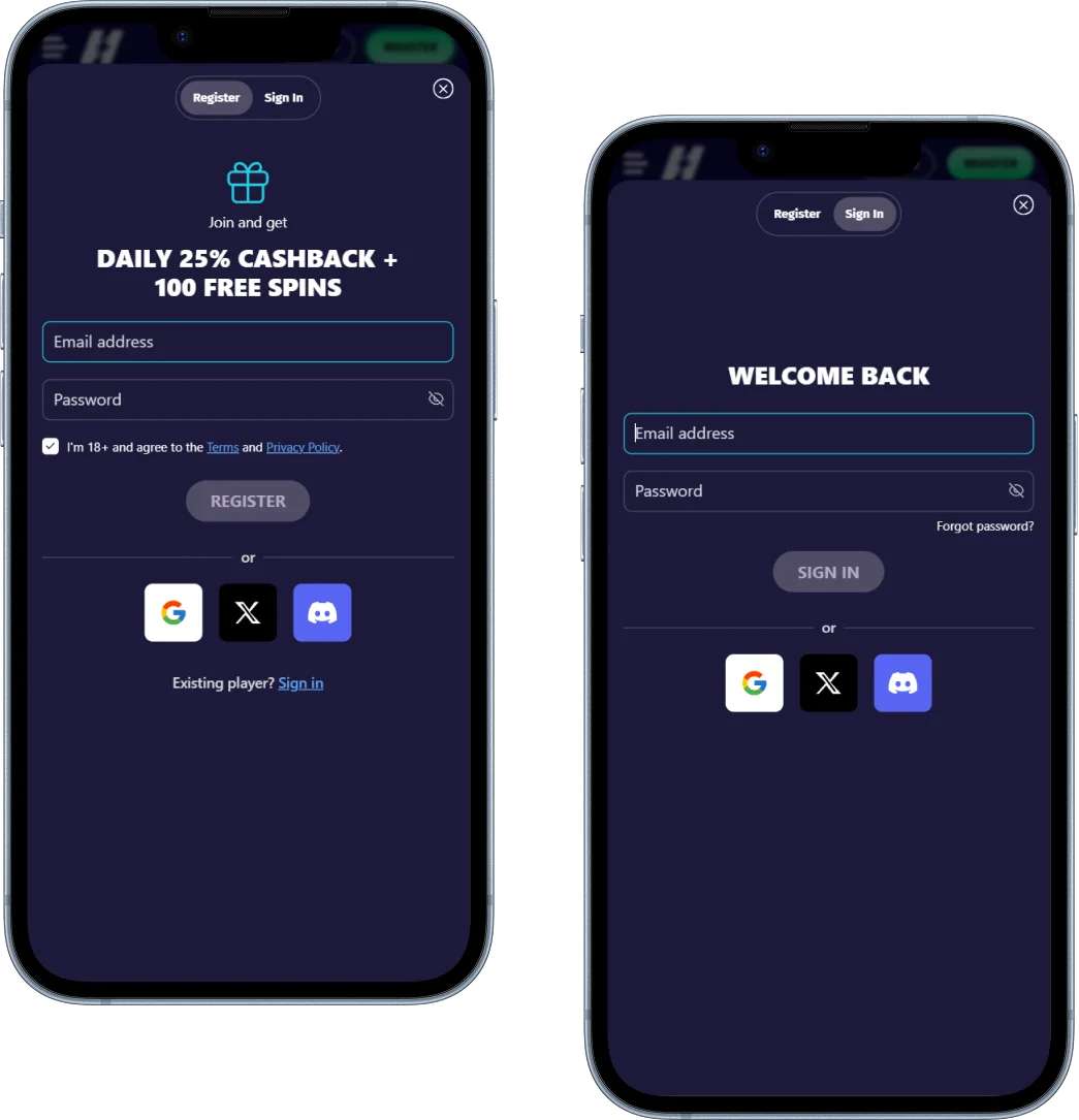 Hyper Lucky Casino Opening an account