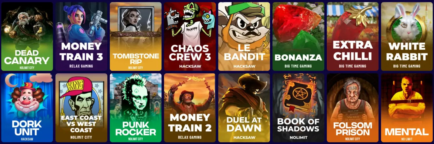 Hyper Lucky Casino catalogue