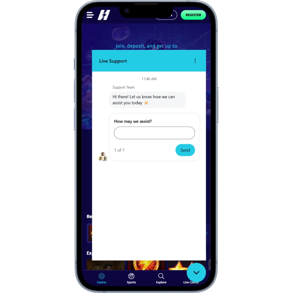 Hyper Lucky Casino Support